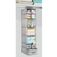 thumbnail image 3 of Organizador colgante de tela mDesign Lido con 7 estantes y 3 cajones, 3 of 8