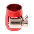 thumbnail image 2 of AN4 Fuel oil Manguera End Finisher Clip Abrazadera Aleación de Aluminio rojo kusrkot Abrazadera de la pipa de agua de aceite combustible, 2 of 7