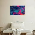 thumbnail image 2 of Elephant Stock Blue Magenta Abstract Wall Art - Horizontal Canvas Wall Art - Living Room Wall Decor - Abstract Canvas - Blue And Pink Decor - 30" x 20", 2 of 8