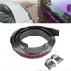 thumbnail image 3 of 1.5m/4.9ft Carbon Fiber Soft Rubber Car Rear Roof Trunk Spoiler Wing Lip Sticker Guard, 3 of 3