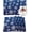 Blue, variant on Christmas Placemats Set of 6, White Snowflake Place Mats Xmas Placemat Black Winter Snow Table Mats for Dining Kitchen Winter Holiday Dinner Party Xmas Decorations 12x18 Inch