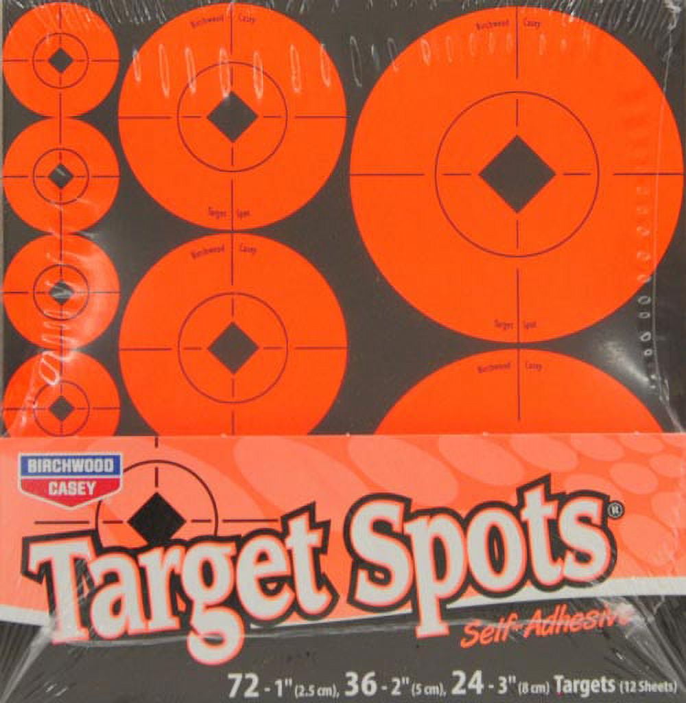 V.I.P. Birchwood Casey Shooting and Archery Target Spots, 12 Sheet Pack