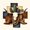 Cream Brown, variant on Homewish Vintage Bull Skull Kitchen Curtains,Patchwork Grid Black Out Curtains Pack of 2 (42x63 Each),Navy Brown