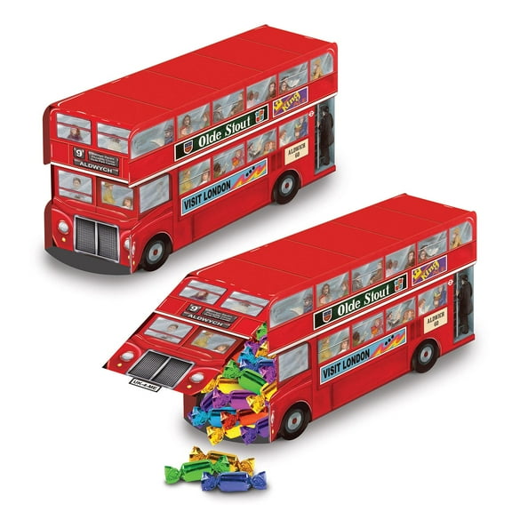 12 Pack Beistle 3-D Double Decker Bus Party Centerpiece