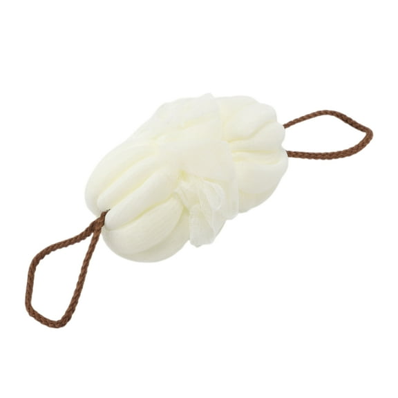 Unique Bargains 1 Pc Stretch Both Sponge for bathroom 15.75"x3.94" Beige White