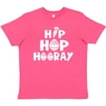 thumbnail image 3 of Inktastic Easter Hip Hop Hooray with Eggs and Carrot Youth T-Shirt, 3 of 5