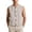 Beige*, variant on OSOLU Men's Tank Tops Loose Fit Sleeveless Solid Color Open Front Button Casual Summer Outdoor Activities Beach Vacation Vest