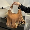 thumbnail image 5 of Fringe Shoulder Bag under $5! CQCYD Women's Tassel Shoulder Bag, Casual Crossbody Purse, Fashionable Handbag, Spacious Tote Bag, Everyday Carry Bag, 5 of 9
