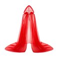thumbnail image 5 of DuoJiaJ Womens Hooded Wedding Cape, Long Cloak Party Dress Up Red, 5 of 5