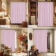 thumbnail image 6 of Solid Color Shower Curtain, Waterproof Shower Curtains for Bathroom, Modern Bohemia Linen Texture Pink Purple Washable Fabric Bathtub Curtain Set Bath Decor with 12 Hooks Extra Long 72"x96", 6 of 8