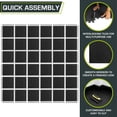 thumbnail image 5 of Interlocking Foam Floor Mats, Non-Slip Puzzle Exercise Tiles for Gym, Playroom, Home Workout, Black, 5 of 5
