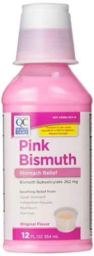 Quality Choice Regular Strength Pink Bismuth Liquid 12 fl oz