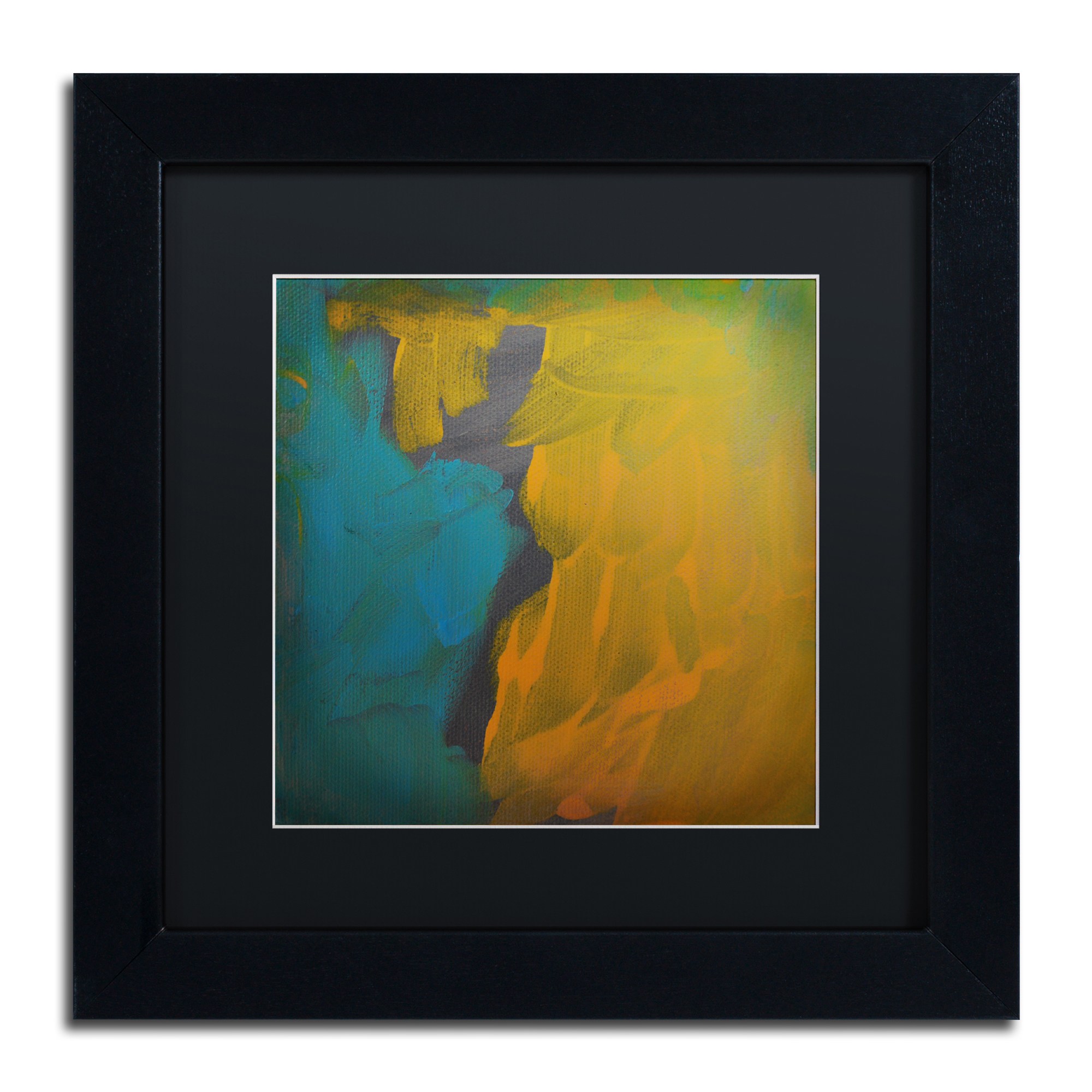 Trademark Fine Art "Rogue" Canvas Art by Nicole Dietz Black Matte, Black Frame