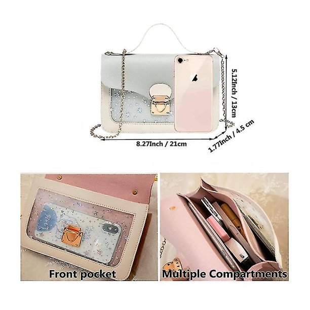 Bolsos para ni?as Mini bolso de hombro Ni?as Crossbody Bolso Monedero Estrella Lentejuelas Dise?o Cadena Messenge