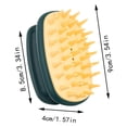 thumbnail image 3 of Scalp Massager,Shampoo Brush,Soft Silicone Bristles Brush,Wet and Dry Manual Scalp Care Head Scrubber Hair Washing,for Hair Growth,Dandruff Removal, for All Hair Types,1.57x3.54 inch(Coffee), 3 of 3