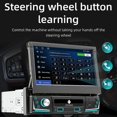 thumbnail image 3 of 7 Inch Retractable Screen Car Bluetooth-compatible Player Android10 Car Radio for Car Vehicle, 3 of 5