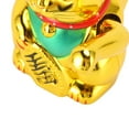 thumbnail image 4 of M Buder 4 Inch Solar Powered Feng Shui Lucky Fortune Cat with Waving Arm for Wealth and Good Luck Cute Desk Decor Figurine in Gold (10.2 cm), 4 of 4