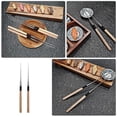 thumbnail image 4 of 2pcs Japanese Style Sushi Chopstick Long Handle Food Chopstick Food-grade Stainless Steel Chopstick, 4 of 4