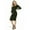 Army Green, variant on Side Ruched Pregnancy Dress Long Sleeve Maternity Clothes for Women