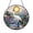 Acrylic 3.5 Inch, variant on Decorative Bird Stream Floral Landscape Round Window Hanging – Stained Glass Style