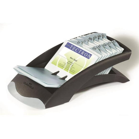 Produits de Bureau Durables 241301 Visifix Fichier de Carte de Visite de Bureau, Noir