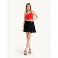 thumbnail image 4 of High Waist Pleated Mini Skirt with a Waist Detail, 4 of 5