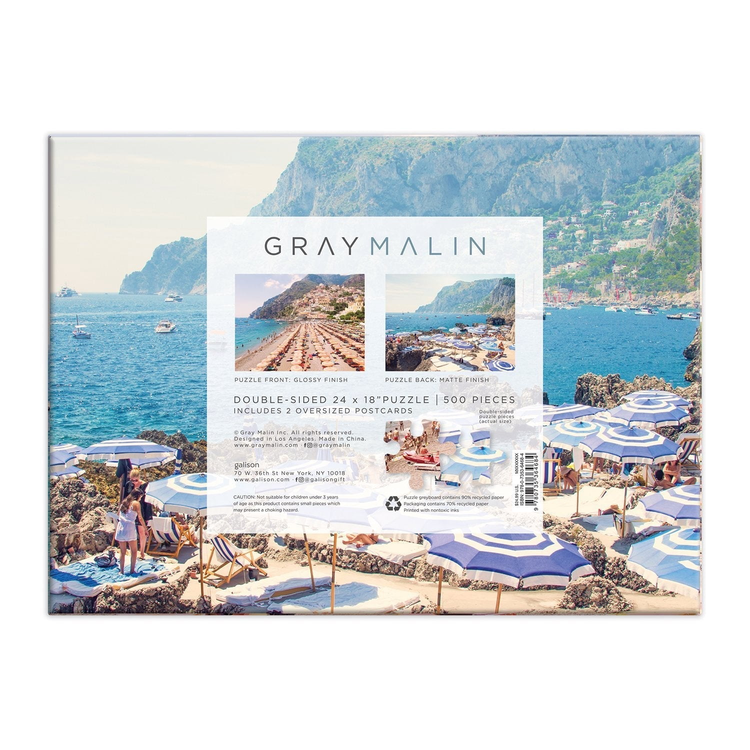 Gray Malin the Italy Double Sided 500 Piece Puzzle (Other)