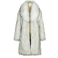 thumbnail image 4 of Jamicy Women's Fur & Faux Fur Jackets & Coats Fuzzy Warm Winter Outwear for Women Long Cardigan Jacket with Pocket Luxury Fur Collar Overcoat, 4 of 6