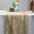 thumbnail image 4 of Camino de mesa de crepe americano con rayas de queso plisado de hilo de seda para Halloween, Navidad, bodas y fiestas, 4 of 5