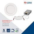 thumbnail image 3 of Lithonia Lighting WF6 30K40K50K 90CRI MW M6 LED Color Temperature Selectable Ultra Thin Recessed Downlight, 3000K | 4000K | 5000K, White, 3 of 5