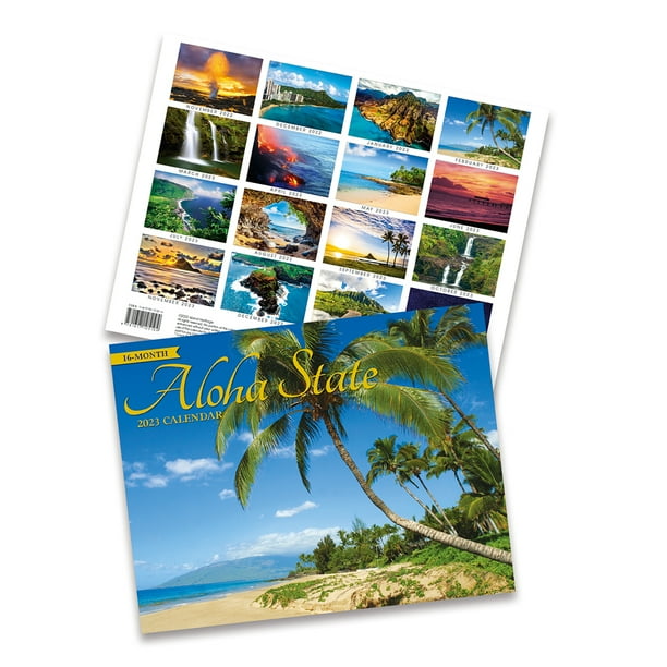 16 Month Trade 2023 Calendar November 2022 - February 2024 Aloha Hawaii