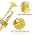 thumbnail image 2 of Juego de trompeta estándar Bb, instrumentos musicales de banda y orquesta para principiantes o estudiantes avanzados, con estuche para trompeta, kit de limpieza para trompeta, boquilla de trompeta, pa, 2 of 5
