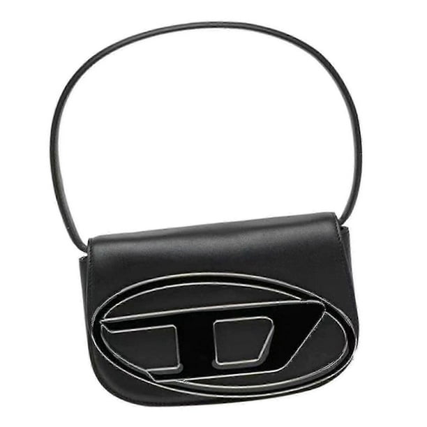Womens Shoulder Bag Trendy Lightweight Clutch Purse Pu Leather Underarm Bag Black TT01