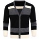 thumbnail image 1 of Gibobby Suéter cárdigan hombre Abrigos de punto con cuello en V para hombre, color sólido, casual, suéter, chamarra de punto delgada(Negro,XG), 1 of 5