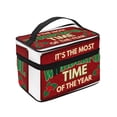 thumbnail image 4 of Yiaed It's The Most Wonderful Time Of The Year Print Makeup Bag Travel Cosmetic Bags for Women Girls Zipper Pouch Makeup Organizer, 4 of 4