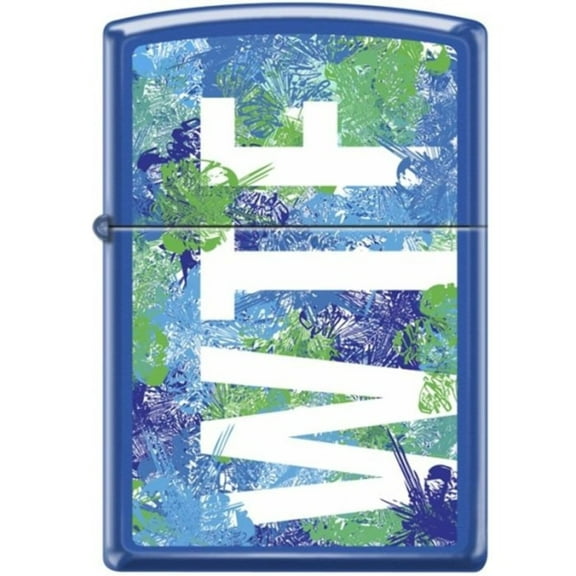 Zippo Lighter - WTF Blue Matte