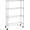 Chrome, variant on Shelf Adjustable Storage Shelving Unit for Garage, Steel Wire Rack, 200 Pound Loading Capacity per Shelf, Chrome Finish