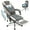 LightGrey, variant on JONPONY Big and Tall Office Chair 400lbs, Executive Reclining Office Chairs with Footrest, High Back Home Office Chair Thick Padded Armrests, Ergonomic Adjustable Lumbar Support, PinkWhite