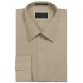 thumbnail image 2 of Men's Long Sleeve Regular Fit Button Up Pocket Solid Standard Cuff Dress Shirt, 2 of 2
