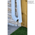 thumbnail image 4 of TDL Gutter Systems White Magnetic Retention Clip with Steel 2x3" B Style Downspout Flip Up Hinge  , 4.2 in, 2.6 in, 1 Piece Roof Gutter Accessories, 4 of 10