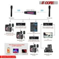 thumbnail image 2 of 2-Piece VHF Wireless Microphone System - Dual Channel Receiver & Handheld Mics (210-270MHz, 30m Range) w/AC Power, 2 of 15