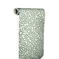 thumbnail image 4 of Aelfie AES4791: Sage Doodle Abstract Peel & Stick Wallpaper, 4 of 5