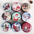 thumbnail image 1 of 9 Pcs Christmas Tinplate Set Candy Box Gift Storage Box Biscuit Can Tin Can Christmas Decoration Christmas Gift Box, 1 of 7