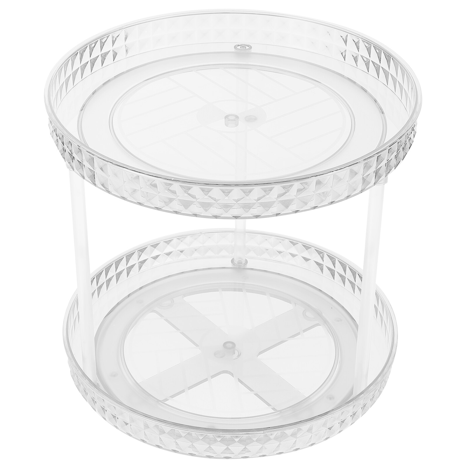 Rotating Makeup Organizer 2 Tier Skincare Make Up Storage Rack Perfume