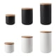 thumbnail image 2 of Advancent Tarro de almacenamiento, duradero, ligero y portátil, práctico y práctico tarros de condimentos de cerámica Organizadores de utensilios de cocina blanco medio, 2 of 6