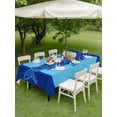 thumbnail image 5 of Aqua Navy Blue Shark Outdoor Tablecloth with Umbrella Hole, Summer Beach Coastal Modern Art Spillproof Waterproof Outdoor Table Cover, Patio Tablecloths for Party Picnic Camping, Rectangle 54"x80", 5 of 9