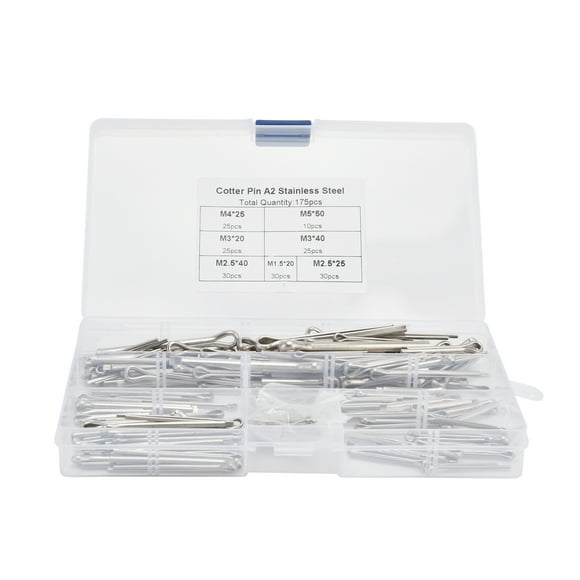 Cotter Pin Fastener,175Pcs Cotter Pin Metal Cotter Pin Clip Metal Cotter Pin Impressive Results