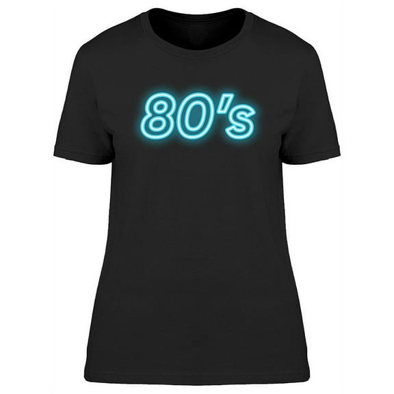 80s Neon Design  T-Shirt Women -Image by Shutterstock, Female Large