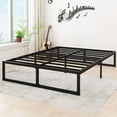 thumbnail image 5 of Lutown-Teen 14 inch California King Bed Frames No Box Spring Needed Heavy Duty Metal Cal King Platform for Mattress Foundation, Noise Free, Easy Assembly, Black, 5 of 6
