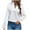 White, variant on Womens Dressy Casual Shirts Long Sleeve V Neck Blouses Loose Fit Work Office Outfit Solid Color Fall Clothes (M, Green)